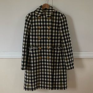 COPY - J crew plaid wool coat xxs